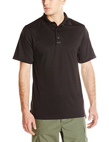 TRU-SPEC Men's Performance 24-7 Polyester Short Sleeve Polo Shirt, Black, X-Large - Regular