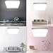 Yafido LED Lámpara de Techo Moderna 48W Plafón Led Cuadrado Ultra Delgado...
