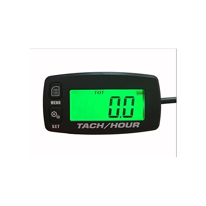 Buy OZUSA Tach Hour Meter tachometer RPM backlit display motorcycle