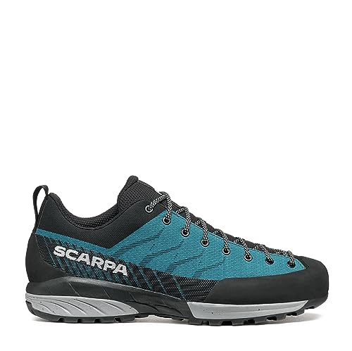 Scarpa M Mescalito Planet Blau-Schwarz - Atmungsaktiver Leichter Herren Zustiegsschuh, Größe EU 43.5 - Farbe Petrol - Bl