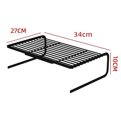 Support ordinateur portable métal noir et réhausseur moniteur avec étagère aérée - 3