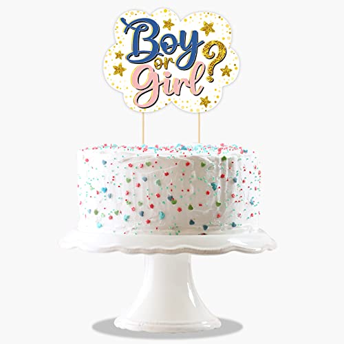Boy Or Girl Cake Topper Navy And Blush Gender Reveal Cake Topper He Or She Cake Topper Boy Or Girl Sign Baby Shower Party Decorations #TOP5