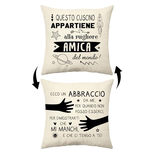 Aconesong Amiche Regalo Questo Cuscino Appartiene alla Migliore Amica del