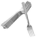 LOLIPPYY Edelstahl Essgabeln mit Ergonomischem Griff 24 Stück Spülmaschinenfest Stilvolle Mehrzweck Gabeln für Zuhause und Restaurant
