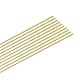 M METERXITY 10 Stück Messingstange, 0,5mmx200mm H65 Massivmessing Rundstangen für Messergriffstifte Messermachenzubehör/Wellenstifte Handwerk/Modell DIY, Drehbanknietdübelbestand Rohr