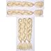 Produktbild Haarverlängerung 60cm Crochet Braids Two Tone Ombre Braiding Haar Synthetik Braid 5 Pcs/500g Bleichmittel Blond
