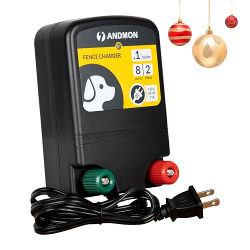 0.12 Joule AC Electric Fence Charger for 2 Miles & 8 Acres