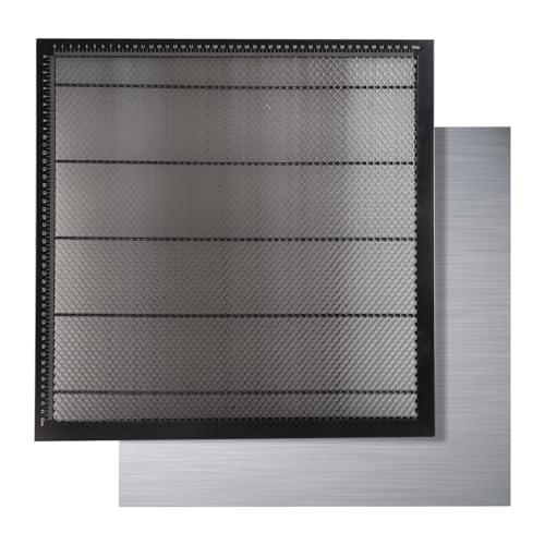 VAIDPRO Honeycomb Laser Bed 500mm X 500mm, The Soulmate for Laser Engraver, Honeycomb Working Table Honeycomb Panel for Fast Heat Dissipation and Desktop-Protecting, with Aluminum Plate