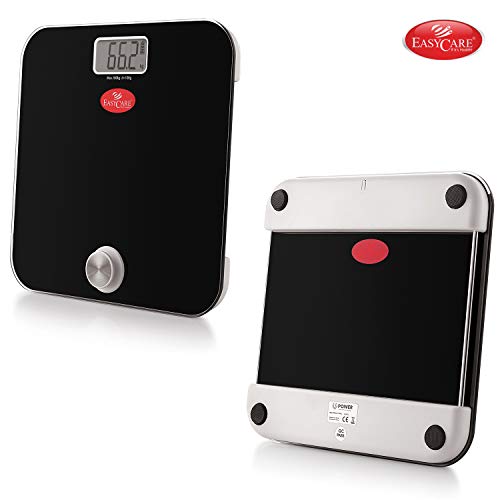 Image of EasyCare EC-3321 Battery Free and One Press To Power Up Weighing Scale (Black)