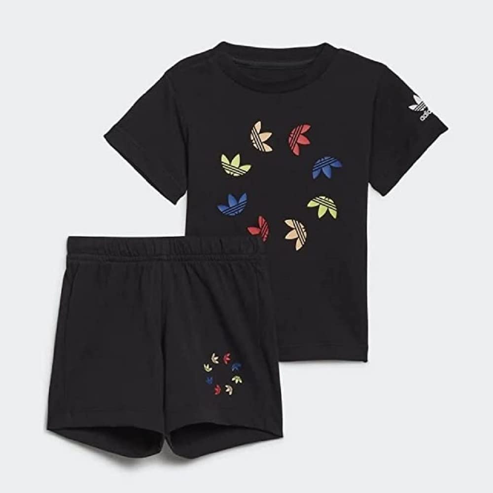 adidas Short Tee Set Pantaloni sportivi Unisex - Bimbi 0-24 (Pacco da 1)