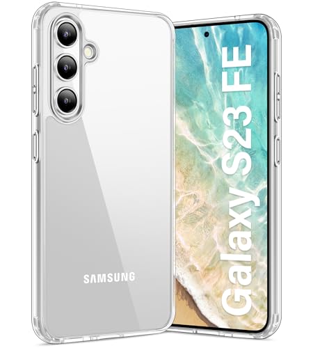 Vakoo Hülle für Samsung Galaxy S23 FE - Anti‑Vergilbung, Stoßfest, Kratzfest Durchsichtige Schutzhülle - Transparent