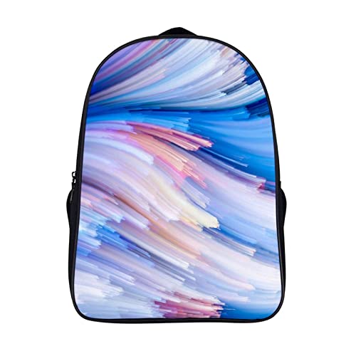 Mochila escolar azul unisex de 40x28x16cm para adolescentes con diseño 3D