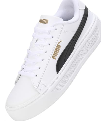Image of Puma Womens Smash V3 Platform Lace Up Sneakers Shoes Casual