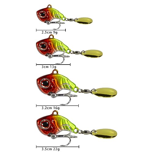 Leurre de pêche spinner lure transparent à forte vibration pour traquer la perche - 4