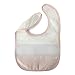 Bavoir en coton pour bébé garçon et fille avec fermeture à lacets ou à velcro et toile Aïda pour pouvoir broder le nom A Righe Rosa