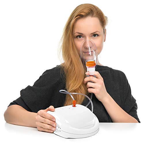 JUWA Portable Nebulizer Machine, Personal Cool Mist Inhaler, 120V Desktop Compressor Nebulizer with Complete Set of Accessories