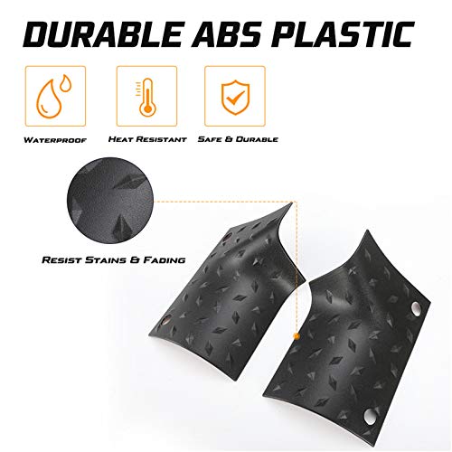 Kiwi Master Cowl Body Armor Outer Cowl Covers Jl Corner Guards For 2018-2023 Jeep Wrangler Jl Gladiator Jt Sahara Sport Rubicon, Jl Jt Exterior Accessories Parts, Black #TOP5