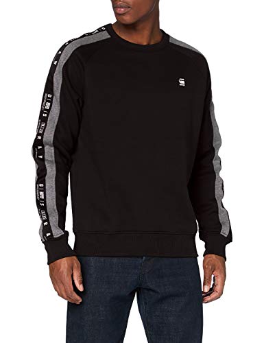 G-STAR RAW Heather Stripe Pull-Over, DK Noir A971-6484, Small Homme