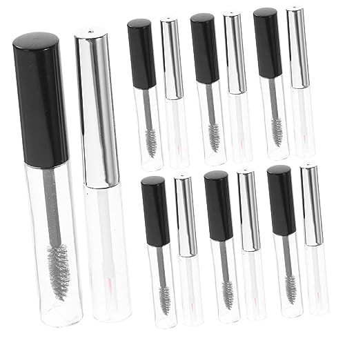 Mikinona 2セット空のマスカラチューブ 透明 リップグロス容器 用 マスカラボトル クリアバーム用 軽量 持ち運び便利 耐久性