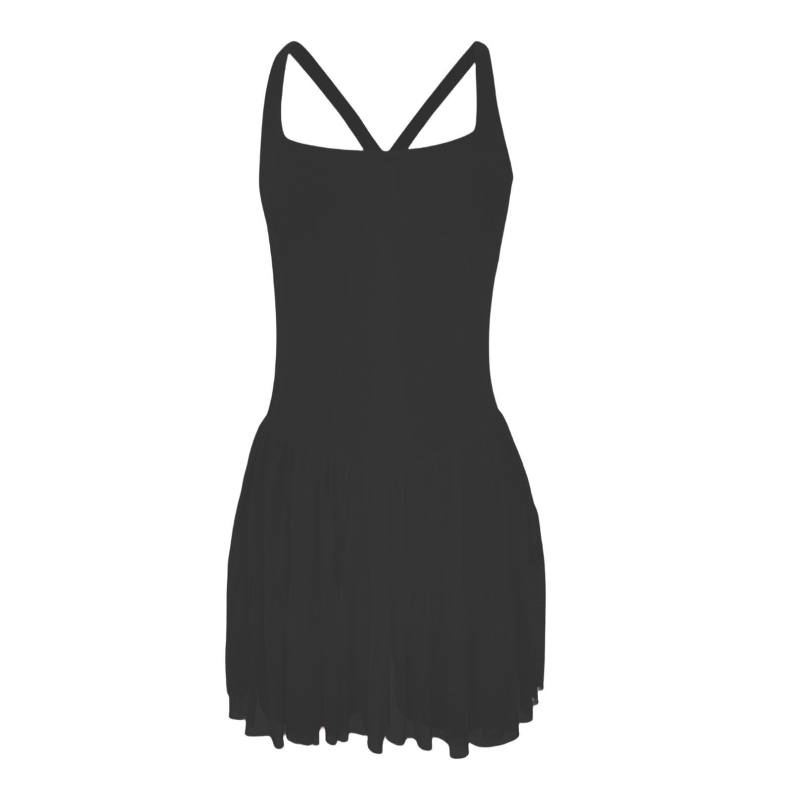 Robe de danse ballet sans transparence à bretelles ajustables