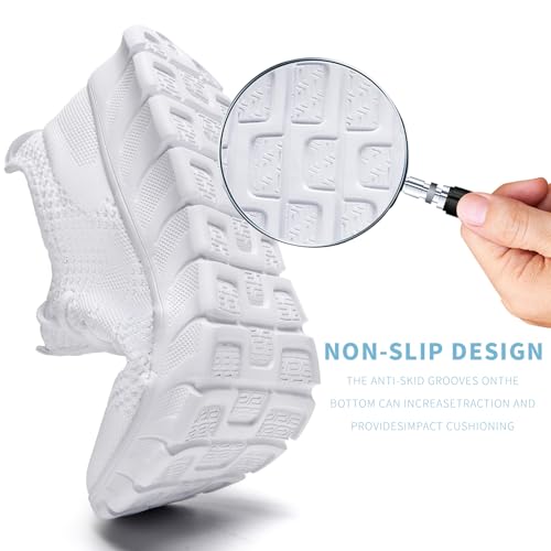 Image of Mens Running Shoes Walking Tennis Sneakers Slip on Gym Workout Athletic Lightweight Casual Sport Shoes