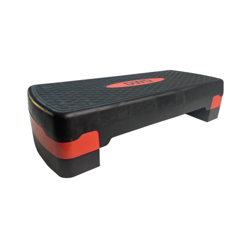 DWD Aerobic Stepper | Step Up Box For Exercise | Workout Step Up Box | Fitness Stepper For Home & Gym,for Cardio, Yoga, Aerobics, Weights | Adjustable 2 Step Level Heights (10cm,15 cm) | Exercise
