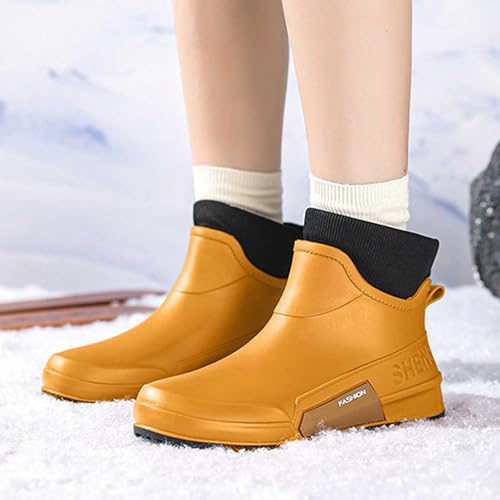 Bottes en caoutchouc à enfiler imperméables cheville - 3