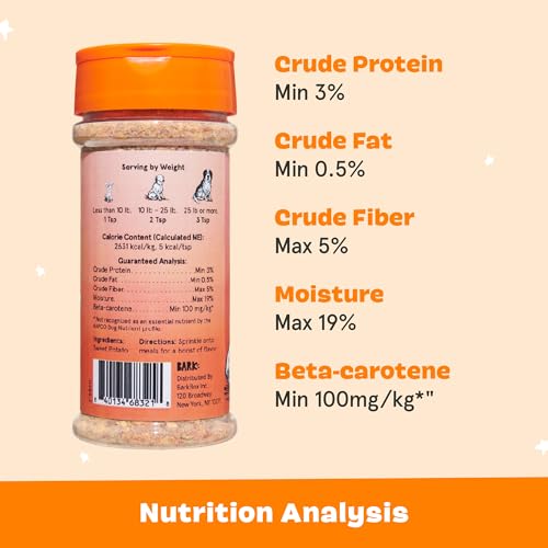 Image of Barkbox - Pump Up The Yams - Dry Dog Food Topper with Superfood Sweet Potato, Single Ingredient - Meal Flavor Enhancer for Large & Small Breeds - 5oz