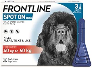 FRONTLINE Spot On Flea & Tick Treatment for Extra Large Dogs (40-60 kg) - 3 Pipettes