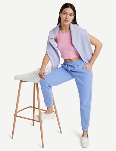 Image of Amazon Brand - Symbol Women Jogger Track Pants | Ankle Length | Regular Fit | Fleece (Available in Plus Sizes)