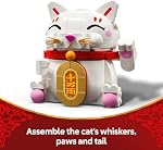 LEGO Lucky Cat Building Toy for Girls & Boys - Smiling Cat W/Waving Paw Function for Kids, Ages 9+ - Home Decor for Spring Festival & Chinese New Year Celebrations - Gift Idea for Birthdays - 40813