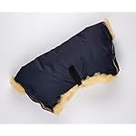 Naturasan Lammfell Handwärmer, warmer Kinderwagen Handmuff mit Lammfell Innenfutter, Muff, Kiwa, Buggy, Jogger, Radanhänger, HW-03-Bambini (Navy)