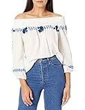 desigual maxikleid blumiges Camouflage-Muster Desigual Womens BLUS_Sena Blouse, White, M
