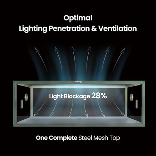 Image of Phailozoo Lightweight 85 Gallon Reptile Enclosure for Snake, Bearded Dragon | Optimal Ventilation & Light Penetration by Rust Proof Mesh Top, Easy Assembly within 6 Steps with Clear Instruction