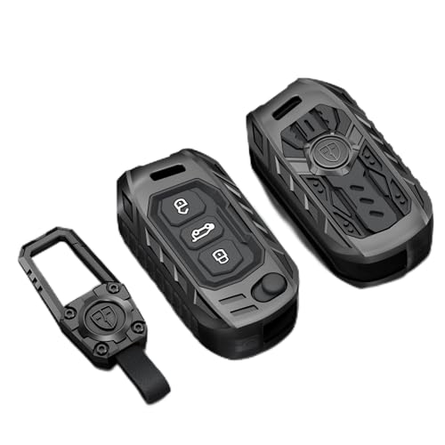 Image of Metal Series keycover for Mahindra Thar | Xuv700 | 3X0 | xuv300 | Scorpio - 3 button flipkey