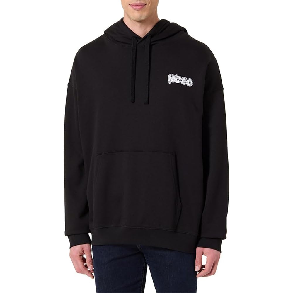 HUGO Men's Nyrohood Sweatshirt, black, L