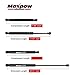 Maxpow 2 Front Hood and 2 Rear Window Glass Lift Supports Struts Shocks Replacement for 2003-2012 Land Rove-r Range Rove-r 2003 2004 2005 2006 2007 2008 2009 2010 2011 2012, 6619 SG487001