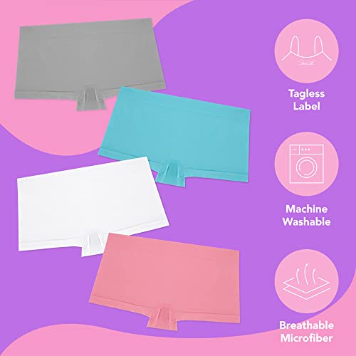 Rene Rofe Girls 4 Pack Seamless Boyshort Underwear - Size 7-16 Undies for Girls3