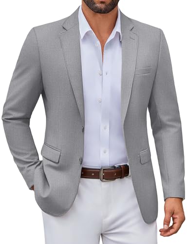 COOFANDY Mens Casual Blazer Lightweight Sports Jacket Slim Fit Dinner Dress Coats for Wedding Prom Party