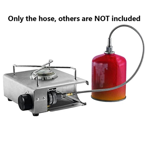 Camping Stove Propane Hose Adapter Portable Flat Gas Tank Bottle Converter, Outdoor Propane Tank Adaptor for Hiking Stove, Camping Grill and Burner4