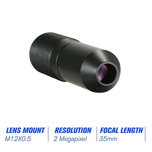 DECDEAL HD 2.0 Megapixel 35mm Lente Pinhole com Filtro IR para Câmeras de Ação M12 Montagem de Forma