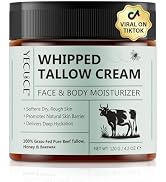 ZIXAOK Beef Tallow and Honey Balm for Skin, All-Natural Tallow Face Moisturizer,Grass-fed Beef Ta...