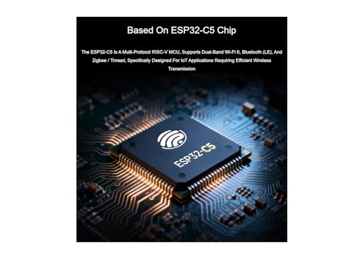 Placa ESP32-C5-WROOM-1 con flash de 32 MB, PSRAM y conectividad Thread Zigbee 4