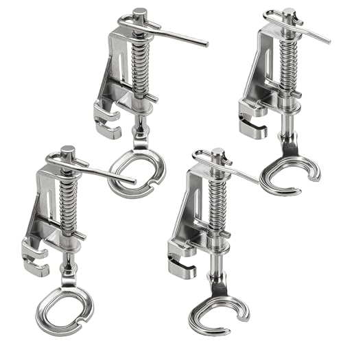 4-Pack Free Motion Quilting Presser Foot Set, 2 Open Toe & 2 Closed...