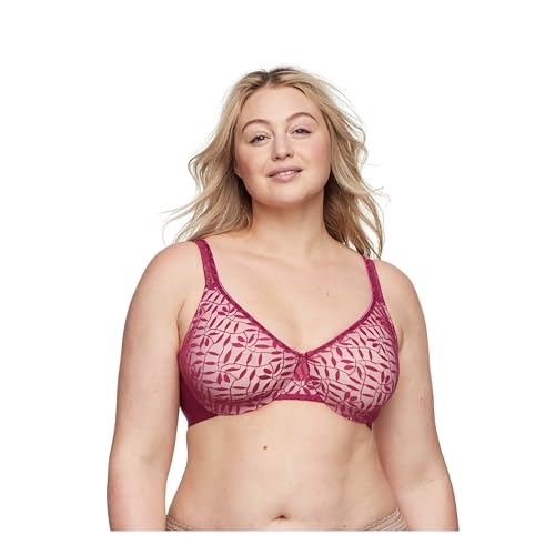 Image of Olga Women's Sheer Leaves Minimizer Bra