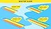 Sunrio Lawn Water Slides 16ft x 80in Triple Slide with Built-in Sprinkler and 3 Bodyboards for Kids Adults Backyard, Slip and Slide in Outdoor Water Toys During Summer Holiday