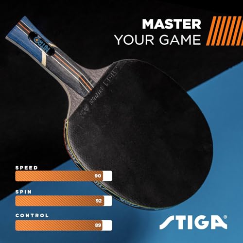 Image of STIGA Ping Pong Paddles - 2mm Tournament-Approved Sponge - Flared Handle for Enhanced Control - Competitive Table Tennis Racket for Family Fun - Multiple Styles & Performance Levels Available