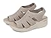 Skechers Women's PIER-LITE-Memory Maker Wedge Sandal, Taupe, 9