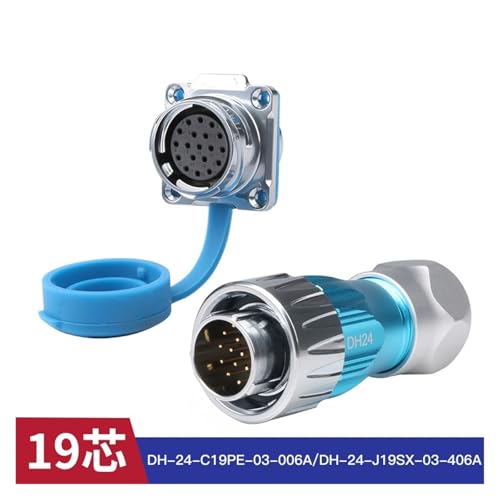 Connecteur DH24 blindage intégral 19 broches de 3e génération haute résistance