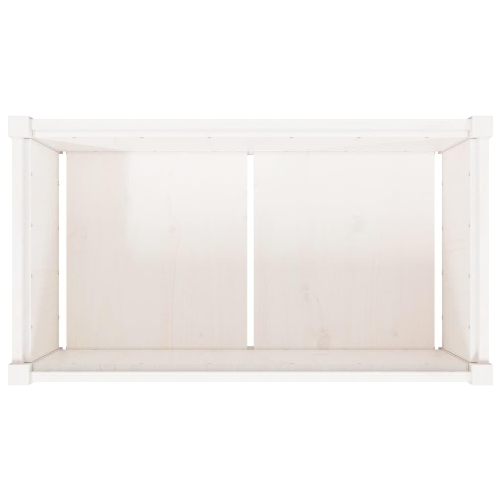 Donice ogrodowe 2 szt biale lite drewno sosnowe duze skrzynie na kwiaty na taras balkon ozdobne pojemniki z naturalnego drewna o wymiarach 90x50x50 cm prosty montaz